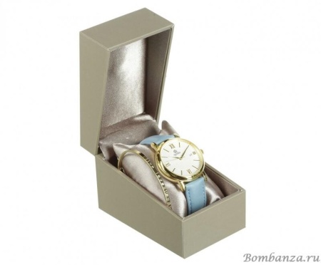 Часы Qudo, Varese,804082 BL/G. Браслет в подарок